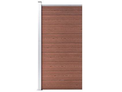 Plotový dílec WPC 95 x 186 cm hnědý 148977