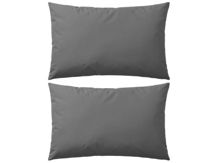 Venkovní polštářky 2 ks 60x40 cm šedé