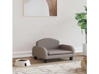 Pelíšek pro psy taupe 50 x 40 x 30 cm textil