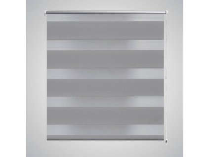 Zebrová roleta 140,9 x 175 cm, šířka látky 136,7 cm, šedá