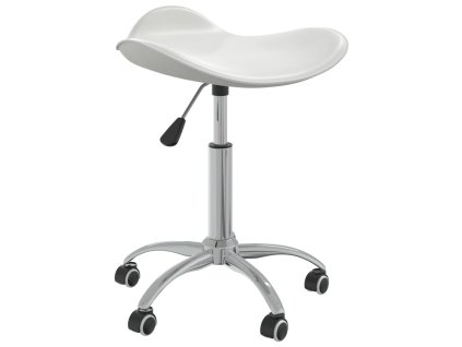 Kancelářská židle bílá umělá kůže