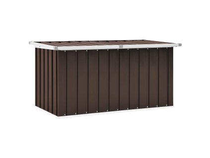 Zahradní úložný box hnědý 129 x 67 x 65 cm