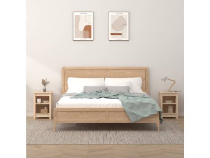 Noční stolky 2 ks 40 x 35 x 55 cm masivní borové dřevo
