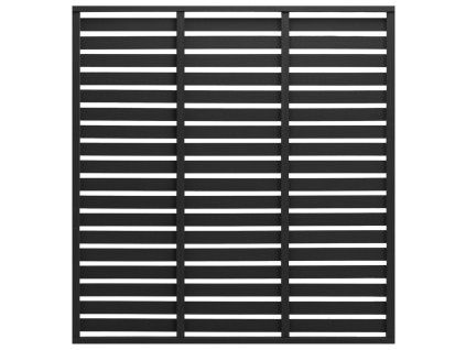 Plotový dílec WPC 180 x 180 cm černý 318111