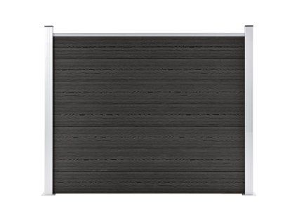 Plotový dílec WPC 180 x 146 cm šedý 148982