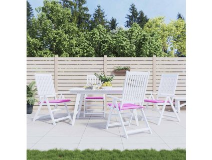 Podušky na zahradní židli 4 ks růžové 50x50x4 cm textil