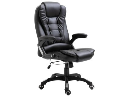 Kancelářská židle černá umělá kůže