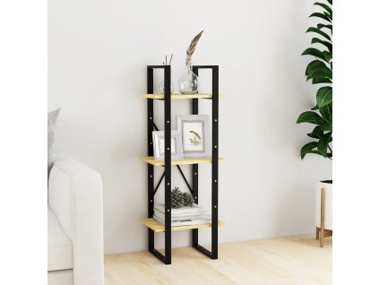 Knihovna se 3 policemi 40 x 30 x 105 cm masivní borovice