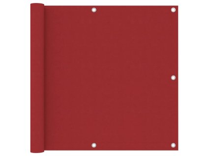 Balkónová zástěna červená 90 x 600 cm oxfordská látka