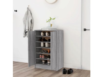 Botník šedý sonoma 60 x 35 x 92 cm kompozitní dřevo