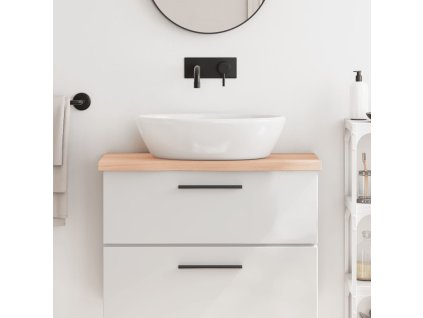 Koupelnová deska 80x30x(2-4) cm neošetřené masivní dřevo