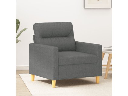 Křeslo tmavě šedé 60 cm textil