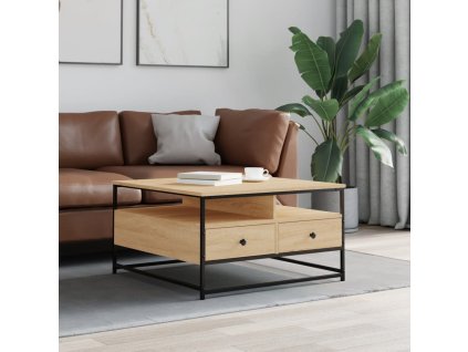 Konferenční stolek dub sonoma 80 x 80 x 45 cm kompozitní dřevo