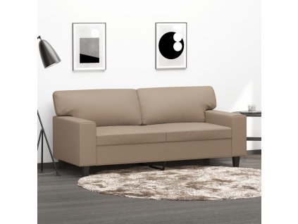 2místná pohovka cappuccino 140 cm umělá kůže