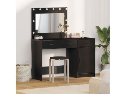 Kosmetický stůl 2 pcs Černá 40 x 41 x 75 cm Kompozitní dřevo