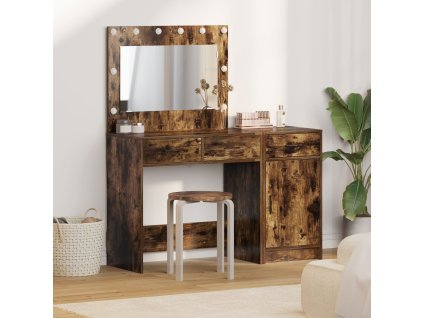 Kosmetický stůl 2 pcs Hnědá 40 x 41 x 75 cm Kompozitní dřevo