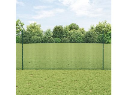 Plot s sloupkem Zelená 1,2 x 25 m Ocel a PVC