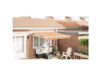 Markýza Žlutá a oranžová 350 x 250 x 165 cm Polyester