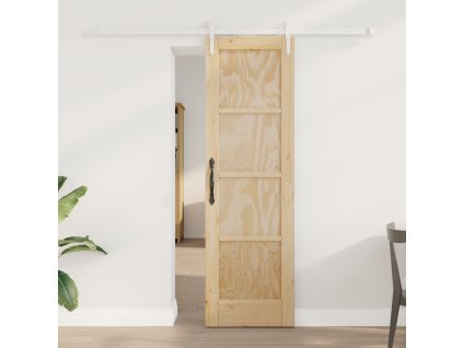 Posuvné dveře vidaXL s hardwarem 61x198,5 cm z masivního borového dřeva