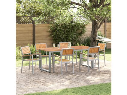 Skládací židle 6 pcs Hnědá 56 x 57 x 87 cm