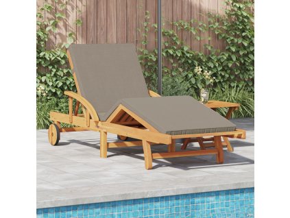 Slunečník 2 pcs Taupe 200 x 67 x 84 cm Masivní akátové dřevo