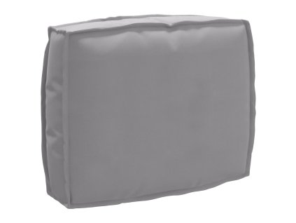Sada polštářů na paletu 2 pcs Šedá Oxfordská látka
