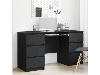 Stůl Černý dub 140 x 50 x 76 cm Kompozitní dřevo