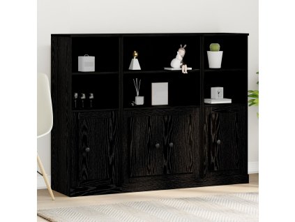 Highboard Černý dub 132 x 35.5 x 103.5 cm Kompozitní dřevo