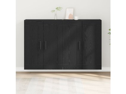 Nástěnná skříň Nástěnný 2 pcs Staré dřevo 160 x 34 x 90 cm