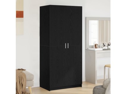 Šatní skříň Černý dub 80 x 50,5 x 180 cm kompozitní dřevo