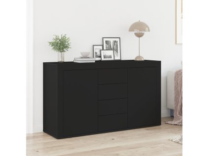 Servírovací skříň Černá 120 x 36 x 69 cm Kompozitní dřevo