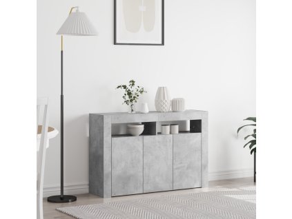 Servírovací skříň Betonová šedá 116 x 30 x 75 cm