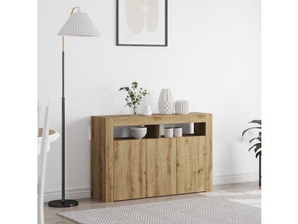 Servírovací skříň dub artisan 116 x 30 x 75 cm Kompozitní dřevo