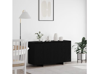 Servírovací skříň Černý dub 135 x 41 x 75 cm kompozitní dřevo