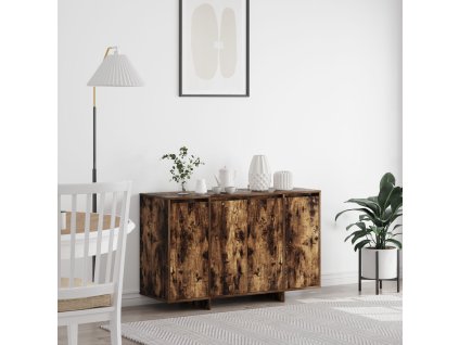 Servírovací skříň Kouřový dub 120 x 41 x 75 cm Kompozitní dřevo