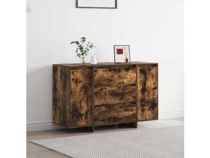 Servírovací skříň Kouřový dub 120 x 41 x 75 cm Kompozitní dřevo