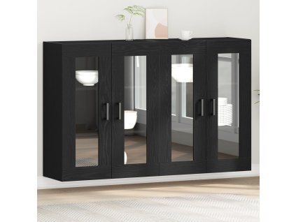 Nástěnné skříňky 2 pcs Černý dub 69,5 x 34 x 90 cm