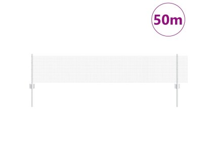 Plot s sloupkem Stříbrná 0,4 x 50 m Ocel