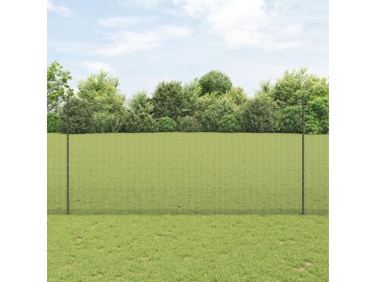 Plot s sloupkem Šedá 1,5 x 25 m Ocel