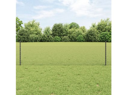 Sada zahradních plotů Sada 2 Šedá Ocelová mřížka 25 x 0.5 m plot