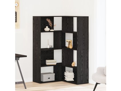 Šatní skříň 2 pcs Černý dub 85 x 85 x 140 cm kompozitní dřevo