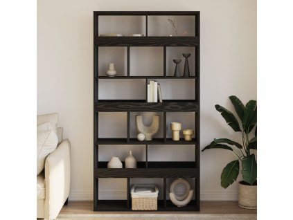Knihovna Černý dub 100 x 33 x 187,5 cm kompozitní dřevo