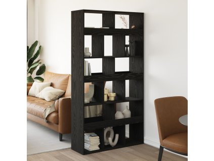 Knihovna 2 pcs Černý dub 100 x 33 x 187,5 cm Kompozitní dřevo