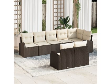 Sada zahradních pohovek 8 pcs polyratan