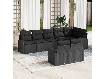 Sada zahradních pohovek 8 pcs polyratan