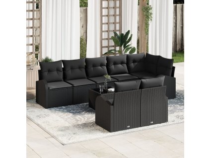 Sada zahradních pohovek 9 pcs polyratan