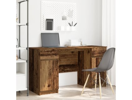 Stůl se zásuvkou Staré dřevo 140 x 49 x 76 cm Kompozitní dřevo