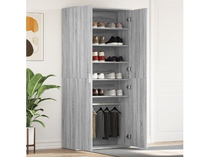 Skříň na obuv Šedá Sonoma 80 x 39 x 178 cm kompozitní dřevo