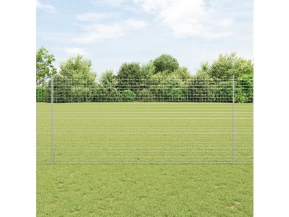 Plotové sloupky 44 pcs Stříbrná 200 cm Ocel