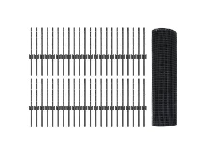 Plot a sloupek Šedá 0,4 x 100 m Ocel